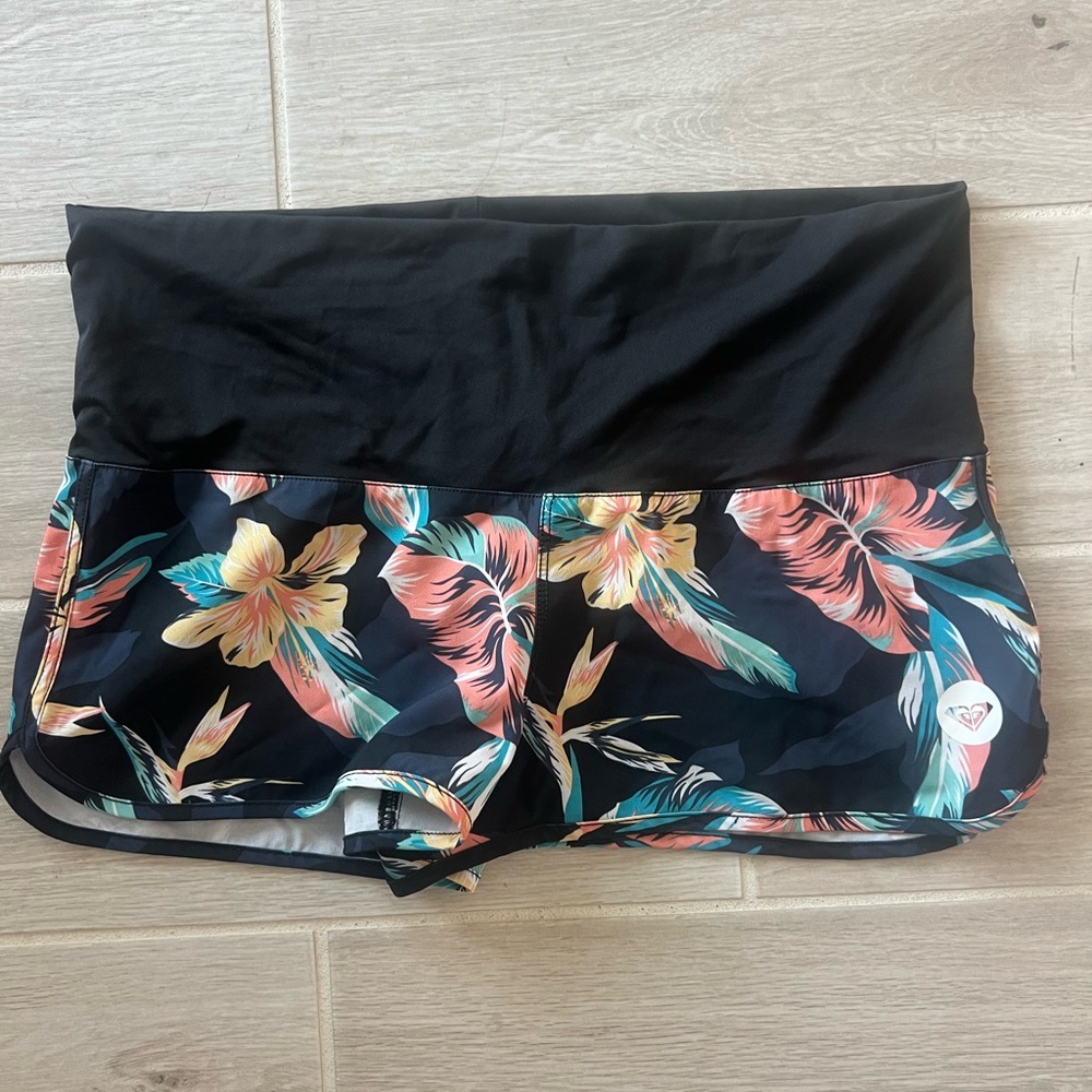 Roxy Floral Print Swim Shorts